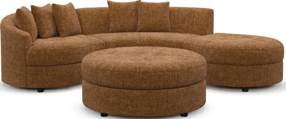 Allegra Foam Comfort 2 Pc. Living Room - Sundar Spice