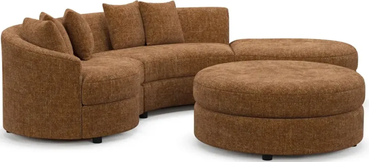 Allegra Foam Comfort 2 Pc. Living Room - Sundar Spice