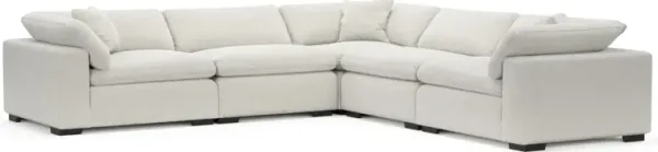 Plush Feathered Comfort Sectional - Texel Gray