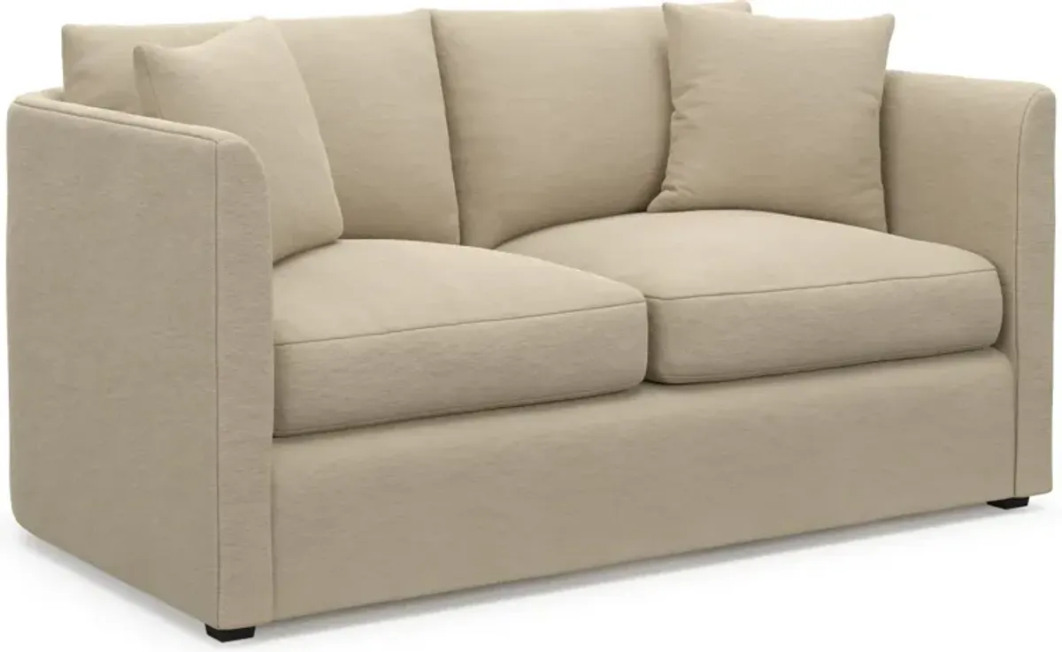 Benji Foam Comfort Sofa and Loveseat Set - Merrimac Ecru