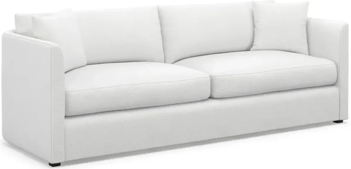 Benji Foam Comfort Sofa and Loveseat Set - Lovie Chalk