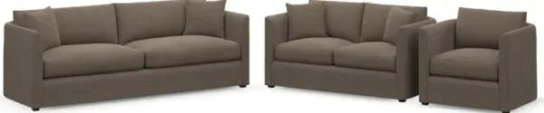 Benji Foam Comfort Sofa, Loveseat and Chair Set - Liv Umber