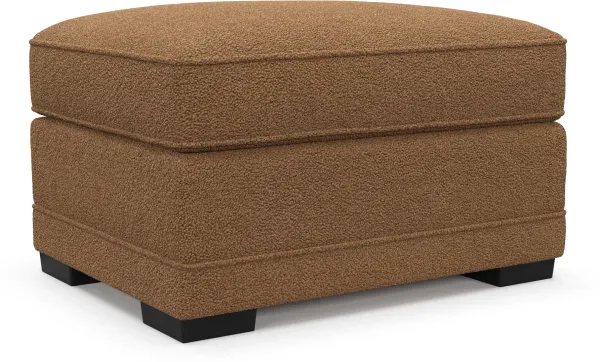 Pembroke Foam Comfort Ottoman - Texel Caramel