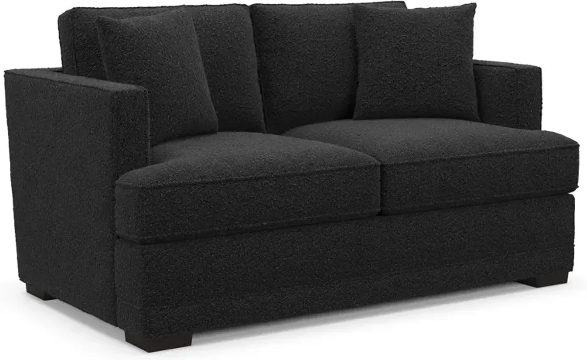 Pembroke Foam Comfort Sofa and Loveseat Set - Bloke Obsidian