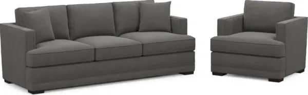 Pembroke Foam Comfort Sofa and Chair Set - Merrimac Ash