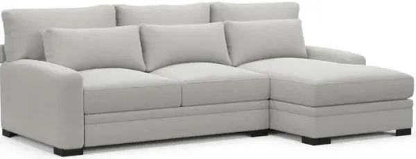 Boston Hybrid Comfort Sectional - Basker Dove