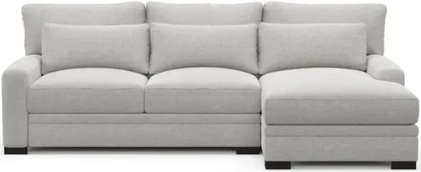 Boston Hybrid Comfort Sectional - Adario Fog