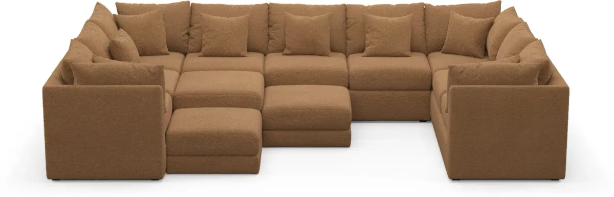 Nest Hybrid Comfort Sectional - Texel Caramel