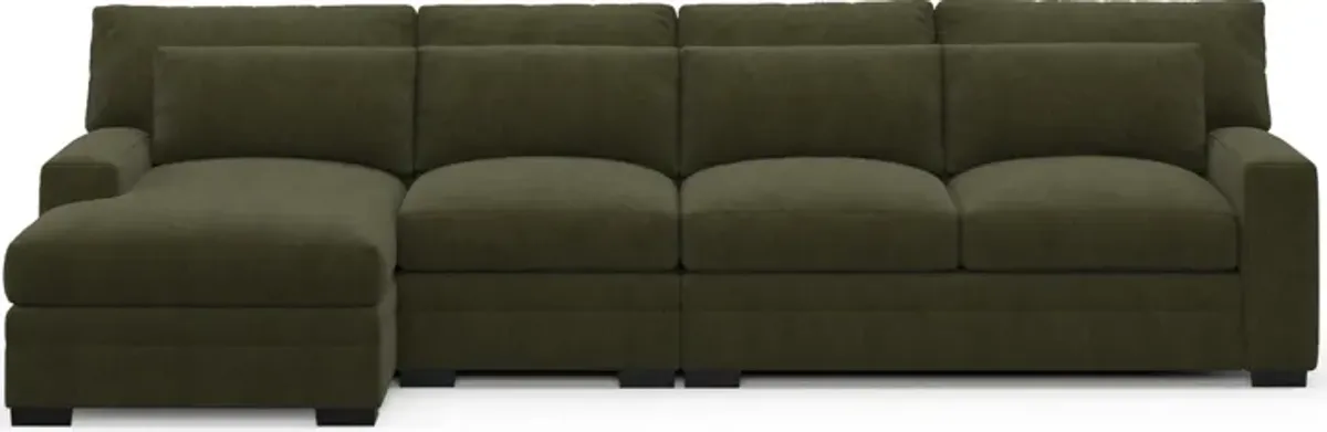 Winston Foam Comfort Sectional - Marina Moss