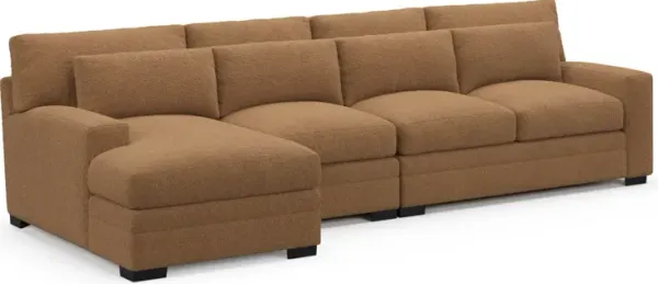 Winston Foam Comfort Sectional - Texel Caramel