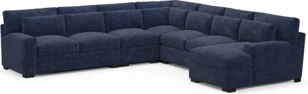 Winston Foam Comfort Sectional - Sundar Navy