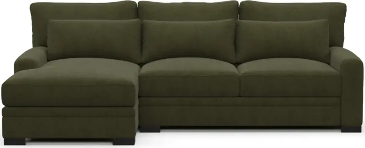 Winston Foam Comfort Sectional - Marina Moss