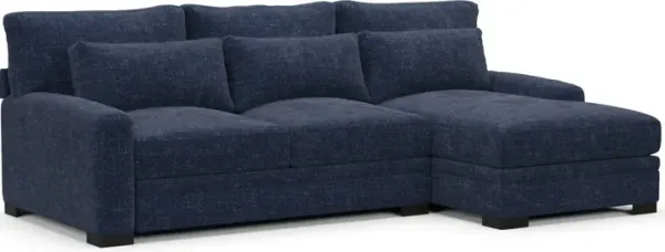 Winston Foam Comfort Sectional - Sundar Navy