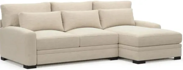 Winston Foam Comfort Sectional - Luscious Champagne