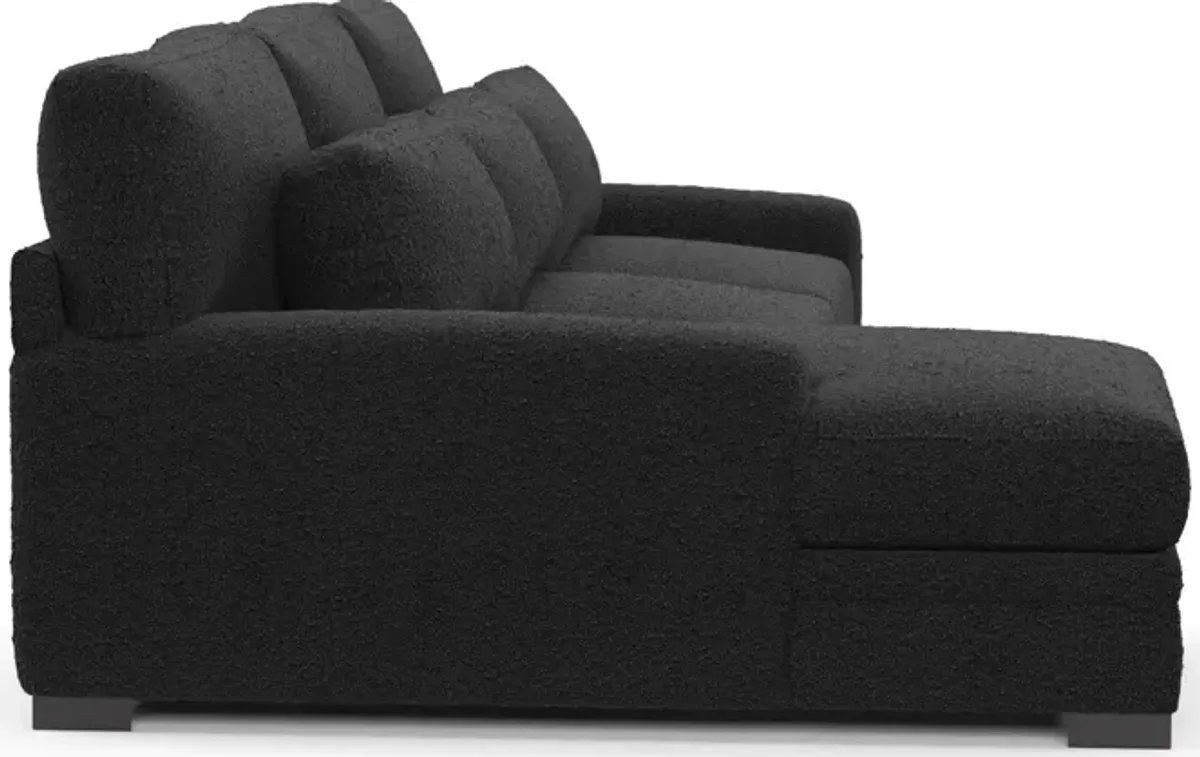 Winston Foam Comfort 2-Piece Sectional with Left-Facing Chaise - Bloke Obsidian