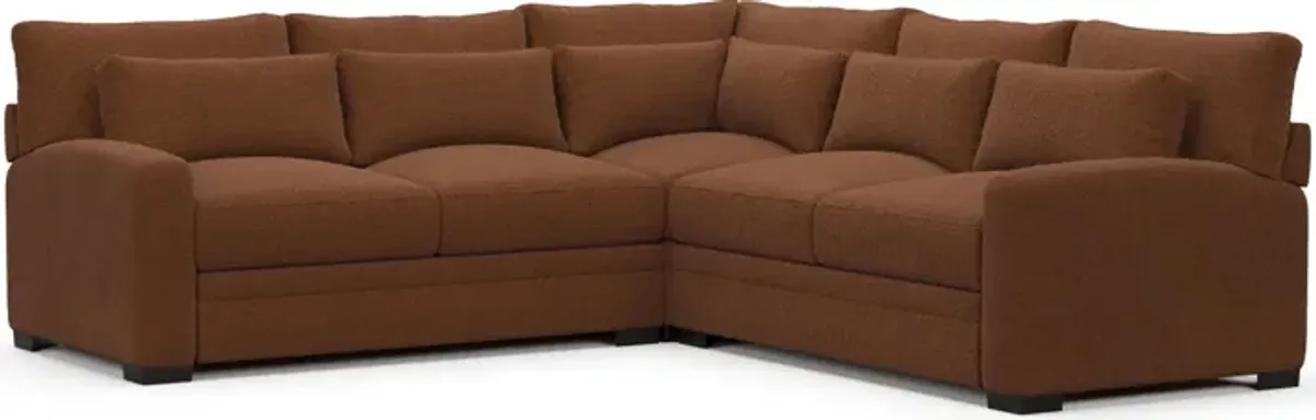 Winston Foam Comfort Sectional - Nora Chocolate