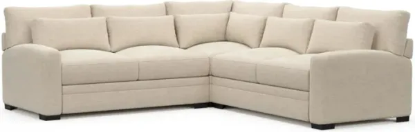 Winston Foam Comfort Sectional - Luscious Champagne