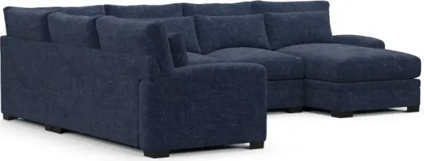 Winston Foam Comfort Sectional - Sundar Navy