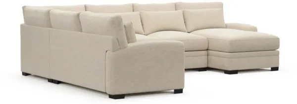 Winston Foam Comfort Sectional - Luscious Champagne
