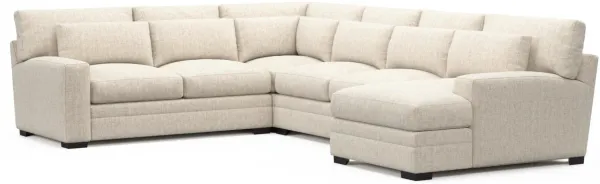 Winston Foam Comfort Sectional - Haley Ivory