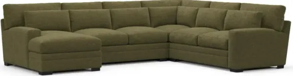 Winston Foam Comfort Sectional - Expedition Olive
