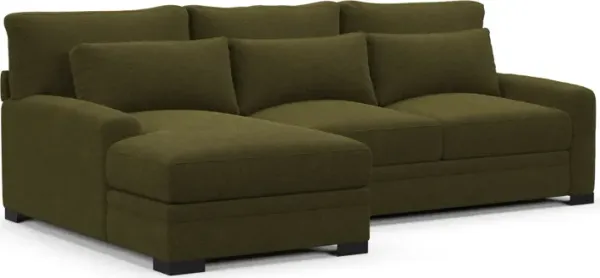 Winston Hybrid Comfort Sectional - Midcentury Peat