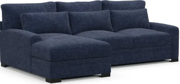 Winston Hybrid Comfort Sectional - Sundar Navy