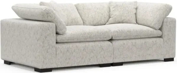 Plush Feathered Comfort Sofa - Haley Oyster