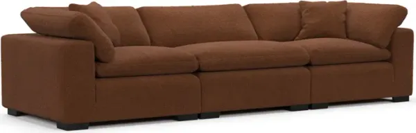 Plush Feathered Comfort Sofa - Nora Chocolate