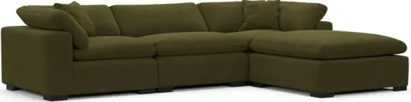 Plush Feathered Comfort Sectional - Midcentury Peat