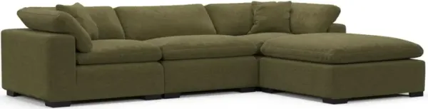 Plush Feathered Comfort Sofa - Expedition Olive