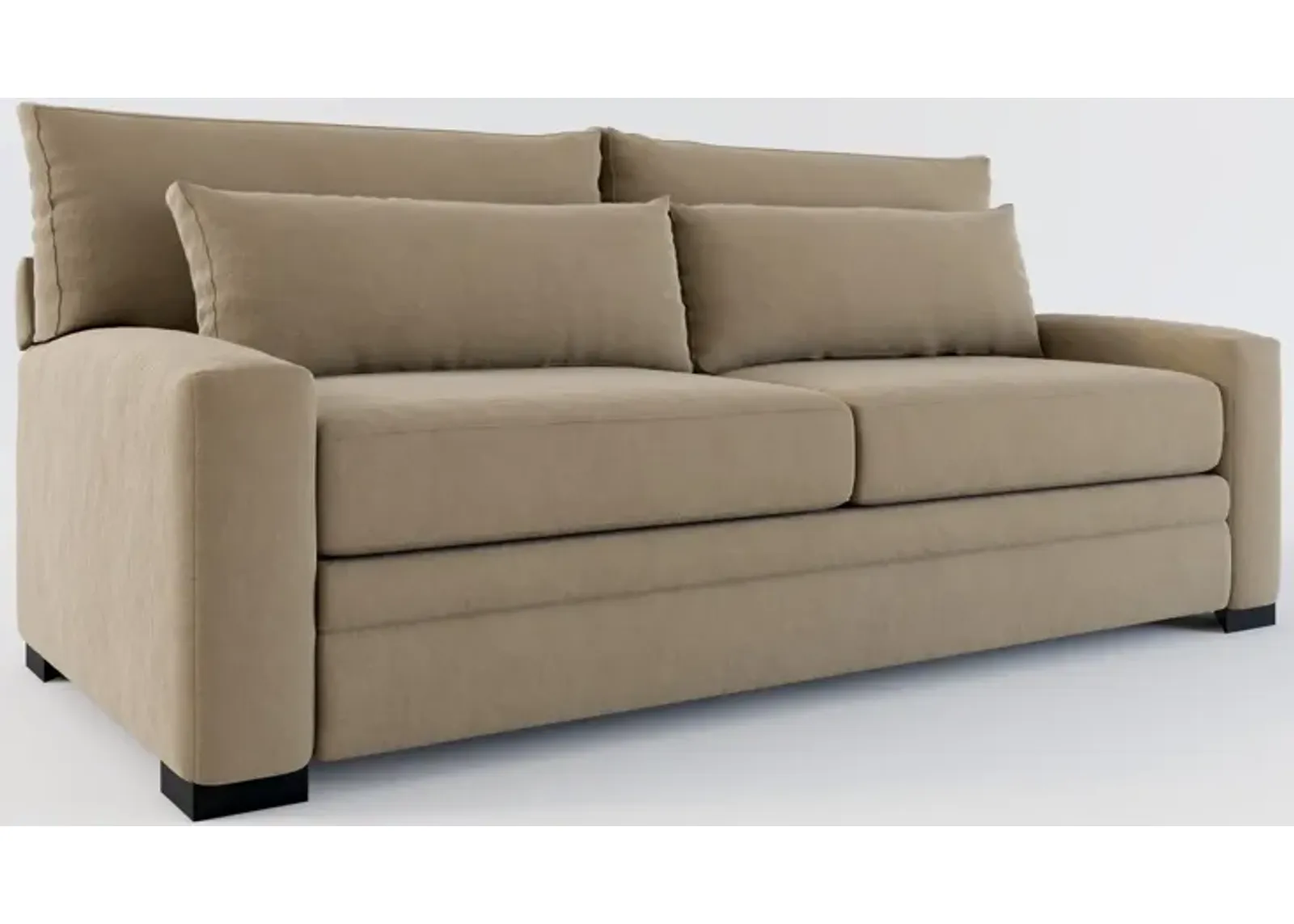 Winston Foam Comfort Sofa - Merrimac Brownstone