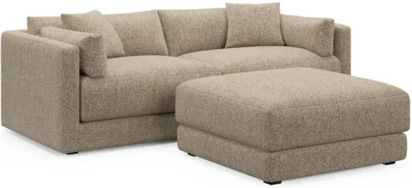 Malibu 2-Piece Sofa and Ottoman - Haley Sand