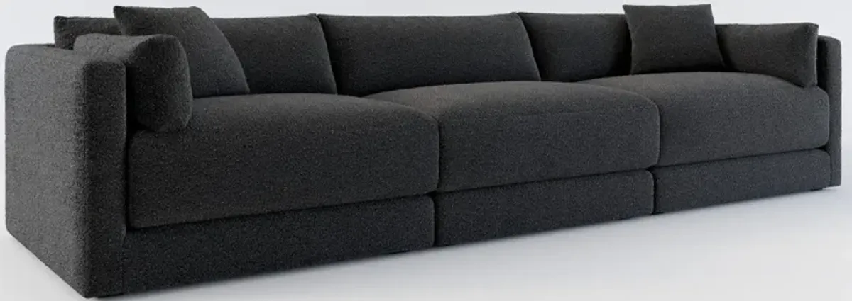 Malibu 3-Piece Sofa - Bloke Obsidian