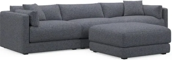 Malibu 3-Piece Sofa and Ottoman - Haley Navy