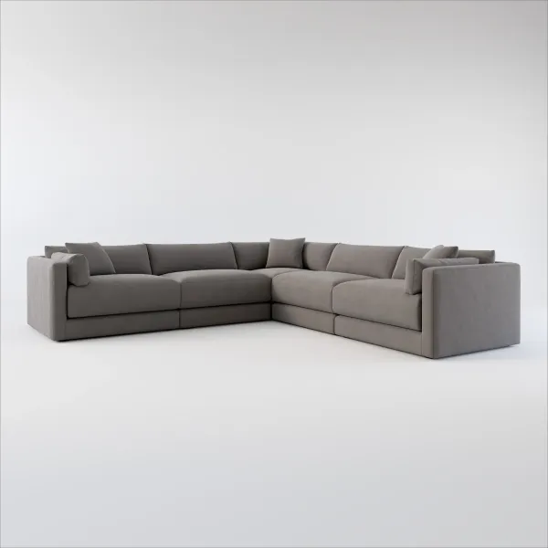 Malibu 5-Piece Sectional - Merrimac Ash