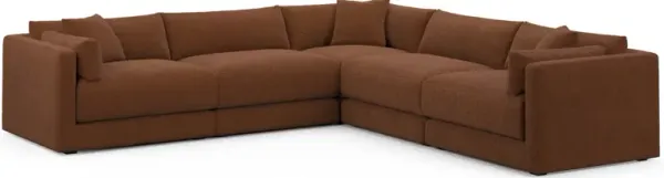 Malibu 5-Piece Sectional - Nora Chocolate