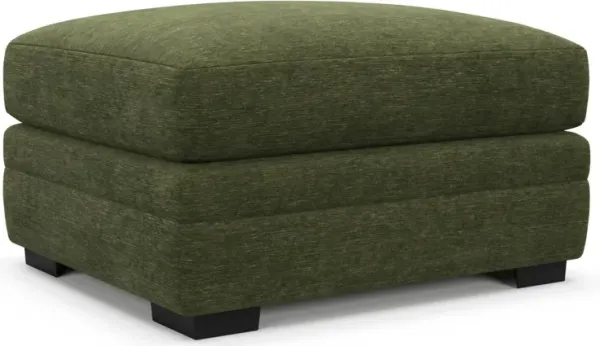 Winston Foam Comfort Ottoman - Luscious Green