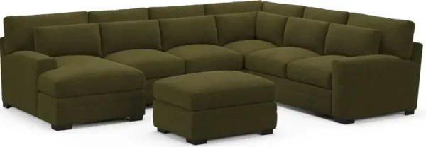 Winston Foam Comfort Sectional - Midcentury Peat