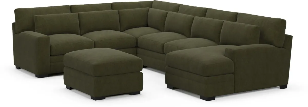Winston Hybrid Comfort Sectional - Marina Moss