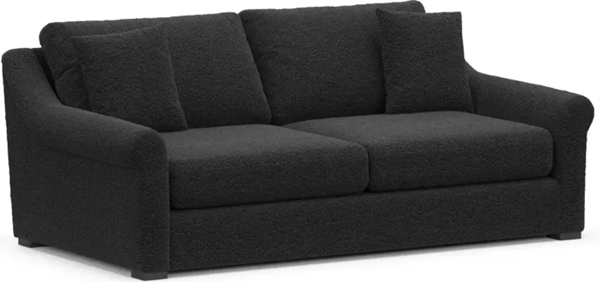 Bowery Foam Comfort 87'' Sleeper Sofa - Bloke Obsidian