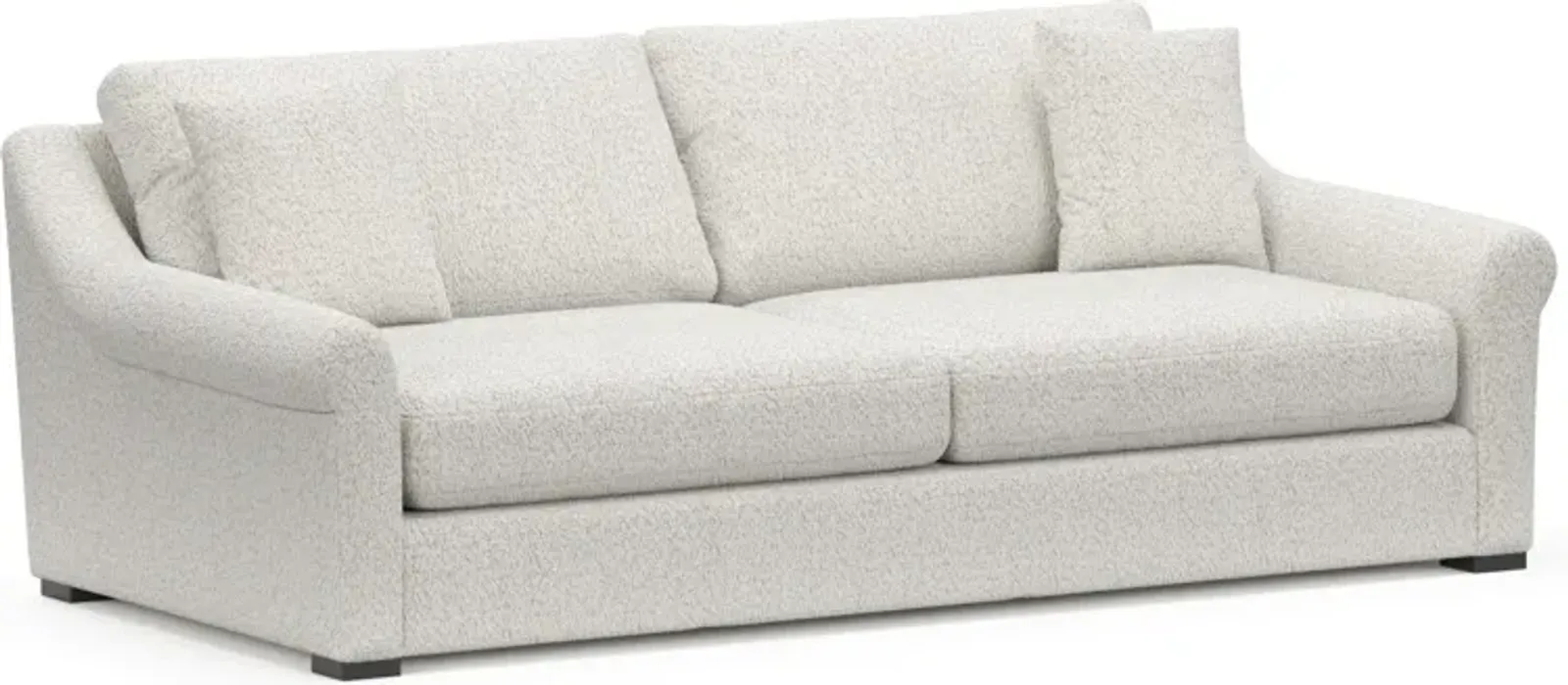 Bowery Foam Comfort 87'' Sleeper Sofa - River Rock Ivory