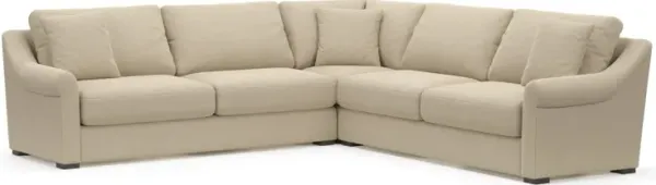 Bowery Foam Comfort 3-Piece Sleeper Sectional - Merrimac Ecru