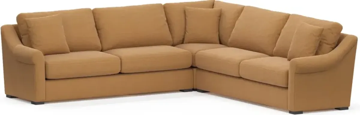Bowery Foam Comfort 3-Piece Sleeper Sectional - Merrimac Topaz