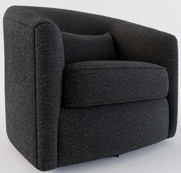 Mazzy Accent Chair - Bloke Obsidian