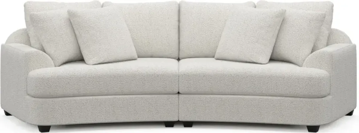 Skylar 2-Piece Sofa - River Rock Ivory