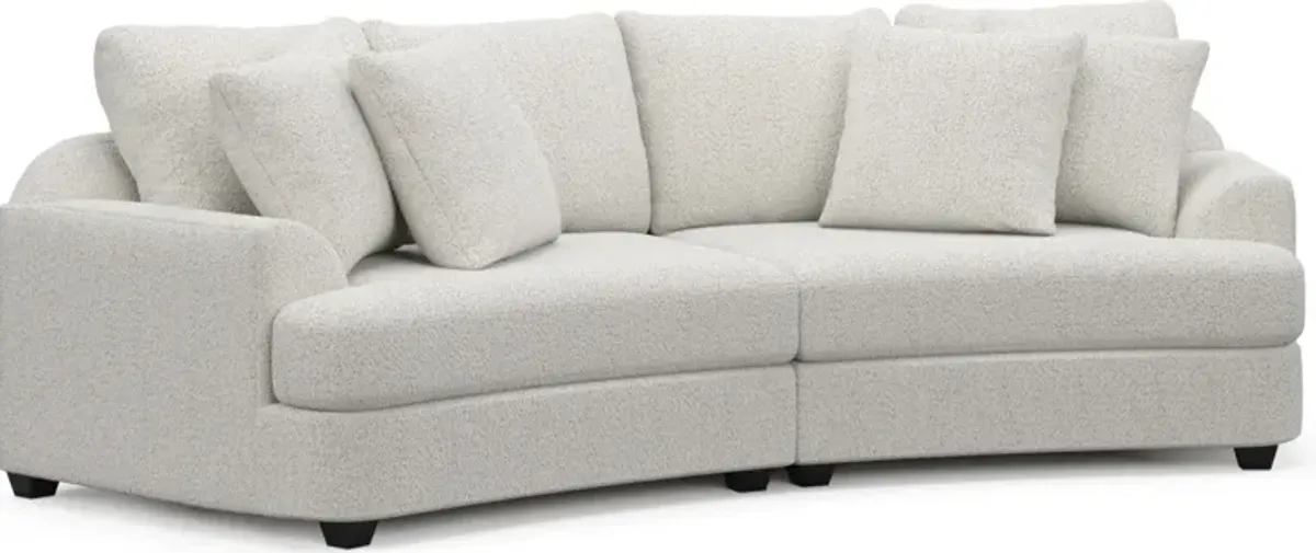 Skylar 2-Piece Sofa - River Rock Ivory