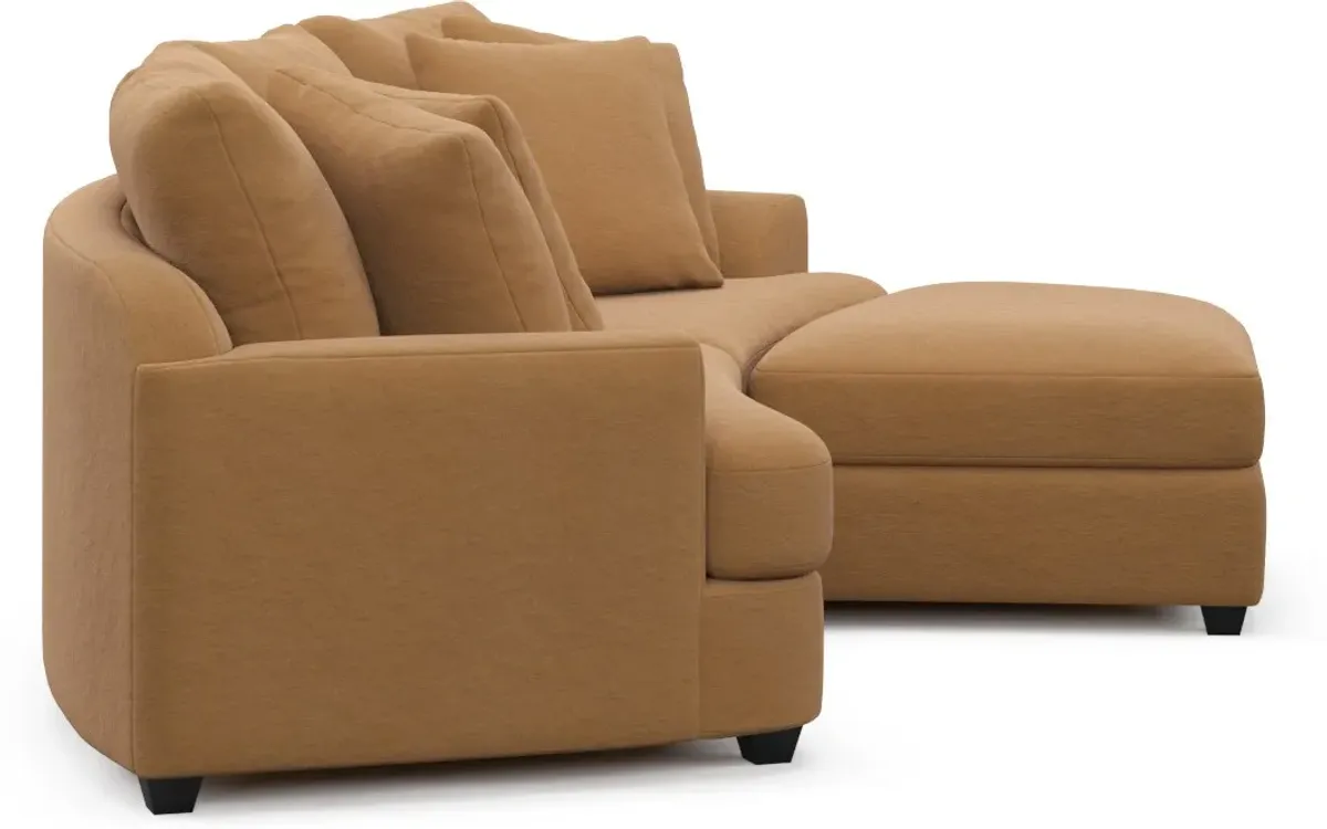 Skylar 3-Piece Sectional with Right-Facing Ottoman - Merrimac Topaz