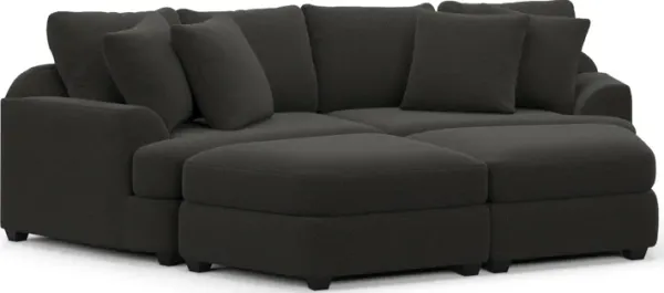 Skylar 4-Piece Pit Sectional - Liv Onyx