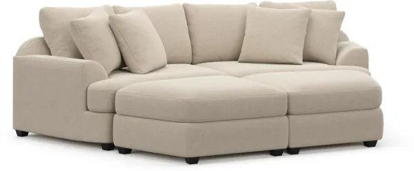 Skylar 4-Piece Pit Sectional - Basker Antique